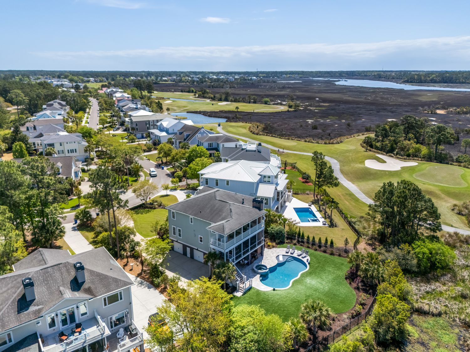 Crooked Stick — aerial drone photography, Charleston SC