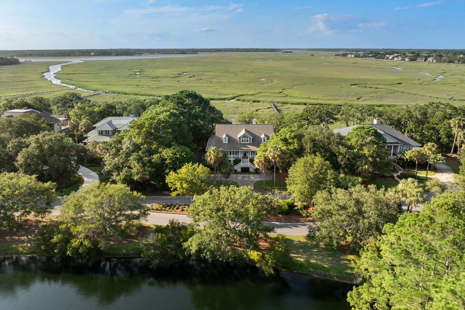 Jenkins Point Rd — aerial drone photography, Charleston SC