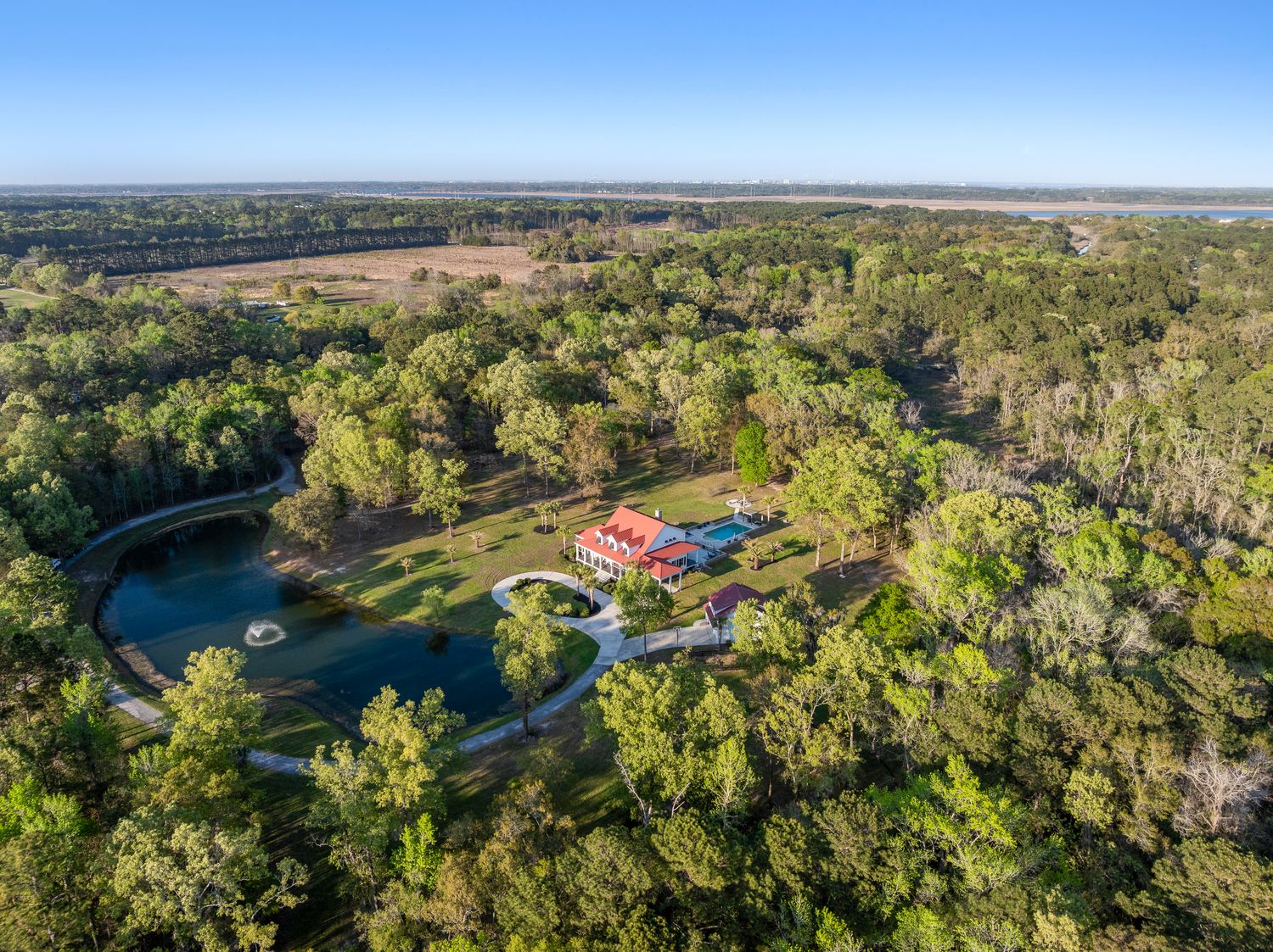 State Rd — aerial drone photography, Charleston SC