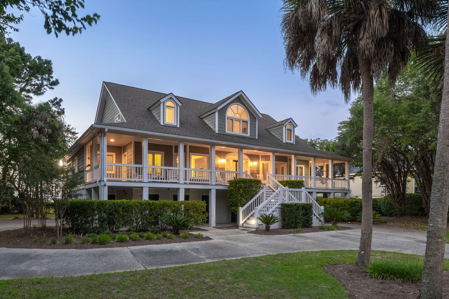Jenkins Point Rd — twilight real estate photography, Charleston SC